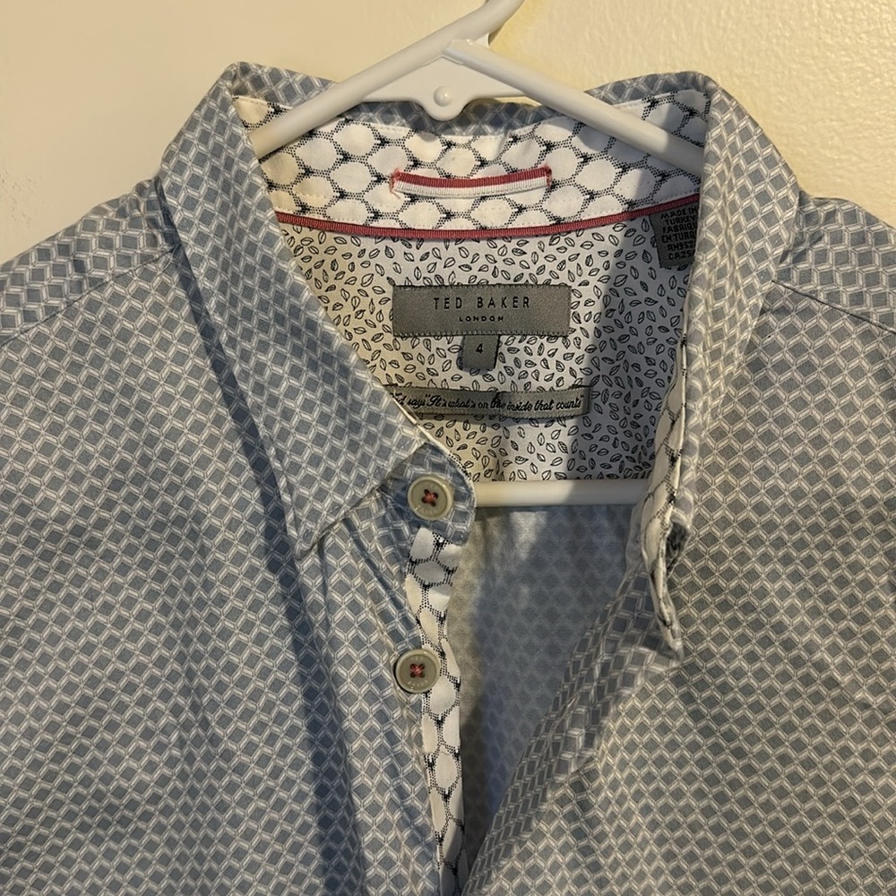TED BAKER London 100% Cotton Polo Shirt Size 4 - Picture 5 of 10